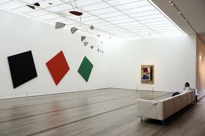 Switzerland, Basel, Beyeler Foundation, Blue, black red and green de Kelly Ellsworth