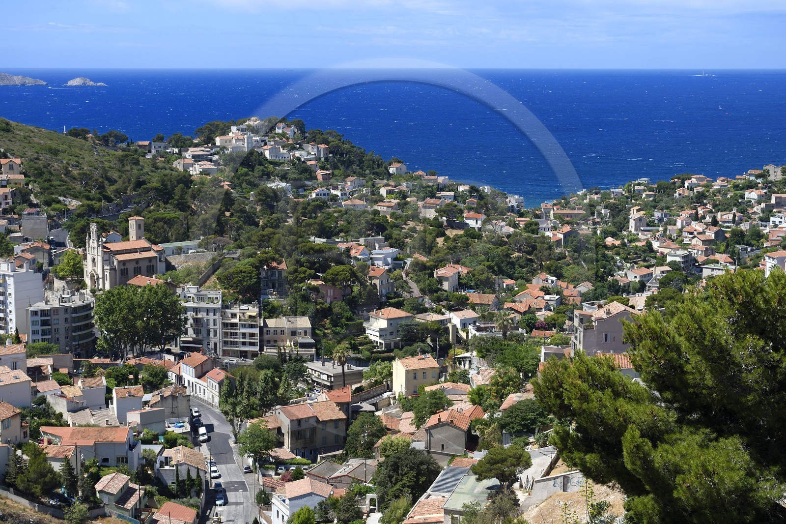 France, Bouches-du-Rhône (13), Marseille, quartier du Roucas Blanc France, Bouches-du-Rhône (13), Marseille, quartier du Roucas Blanc