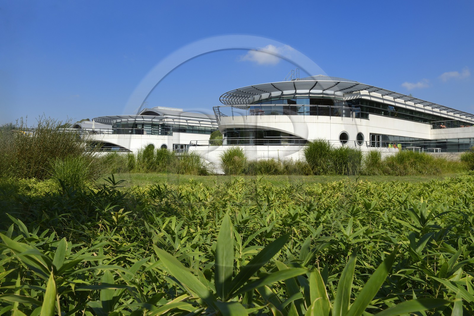 France, Rhône (69), Lyon, quartier de Vaise, batiments en forme de navire d’April Enterprise Lyon