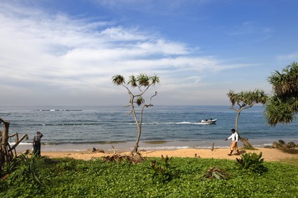 Sri Lanka, Western Province, Colombo District, Colombo, one of the many beaches bordering the city