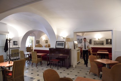 France, Corse du Sud, Ajaccio, restaurant Grand Café Napoléon on the Cours Napoléon
