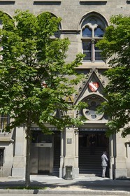 France, Bas-Rhin (67), Strasbourg, quartier de la Neustadt datant de la periode allemande, la grande Poste avenue de la Marseillaise