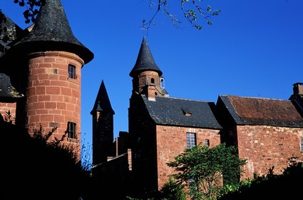 France, Correze, Collonges la Rouge village, labelled Les Plus Beaux Villages de France (The Most Beautiful Villages of France)