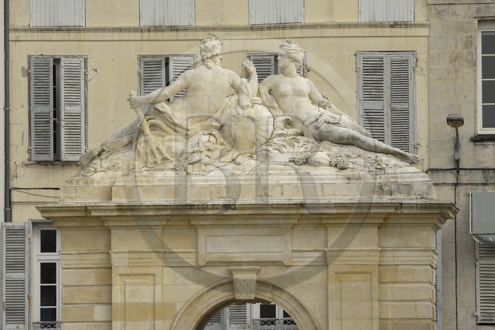 France, Charente-Maritime (17), Rochefort, la place Colbert