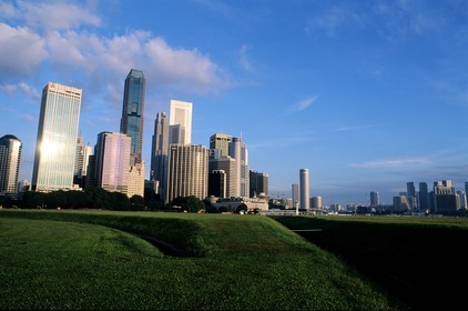 Singapore, skyscrapers of the middle town