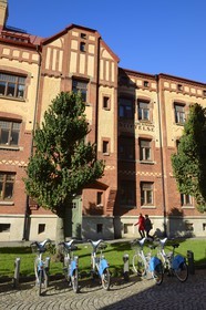 Suède, Västra Götaland, Göteborg (Gothenburg), quartier de Haga, vélo-location Styr&stall