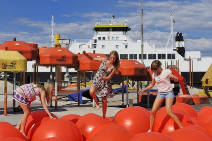Norway, Rogaland County, Stavanger, Geopark built with downgrated oil equipment