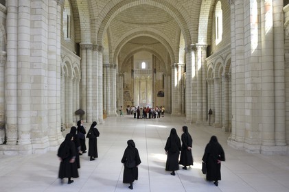 France, Maine et Loire, Loire Valley listed as World Heritage by UNESCO, Fontevraud l' Abbaye, Fontevraud Abbey Church
