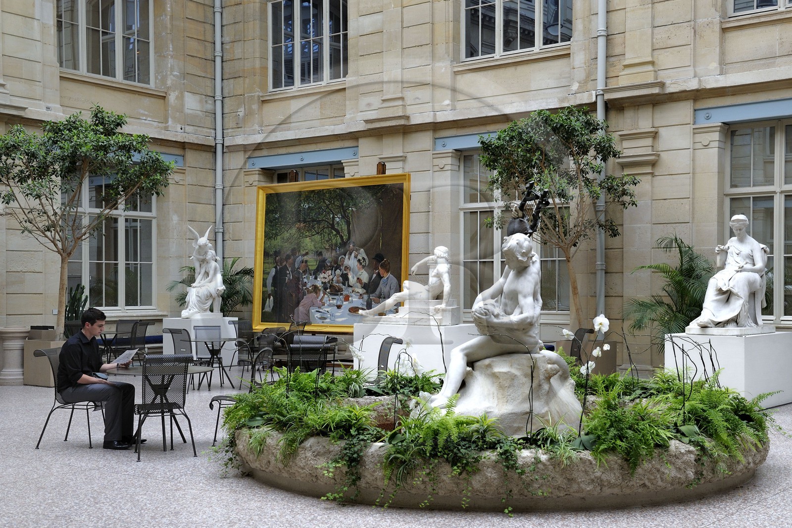 France, Seine-Maritime (76), Rouen, le musée des Beaux-Arts, le hall principal