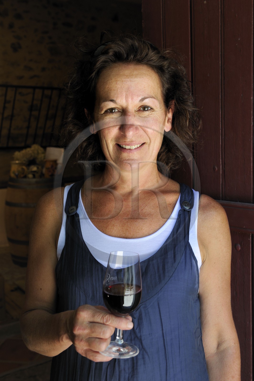 France, Hérault (34), vallée de l' Orb, Véronique Etienne gérante du Domaine de la Dournie à Saint-Chinian