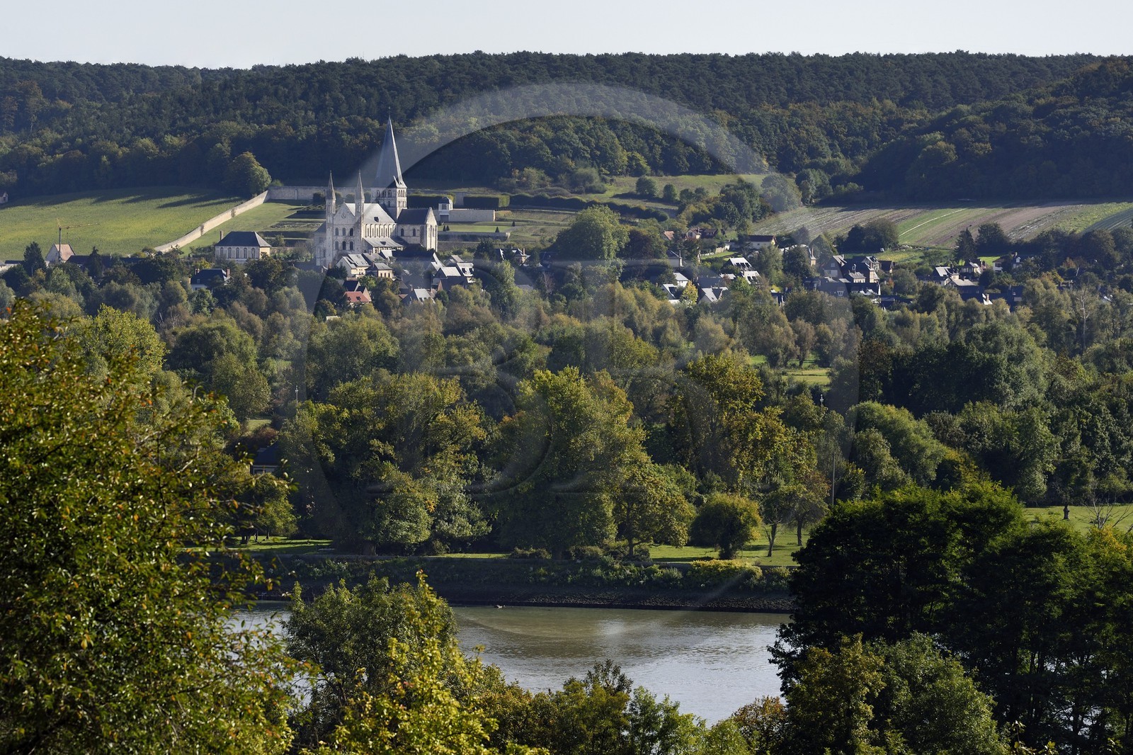 France, Seine-Maritime (76), Saint-Martin-de-Boscherville, Abbaye Saint-Georges de Boscherville du XIIe siècle