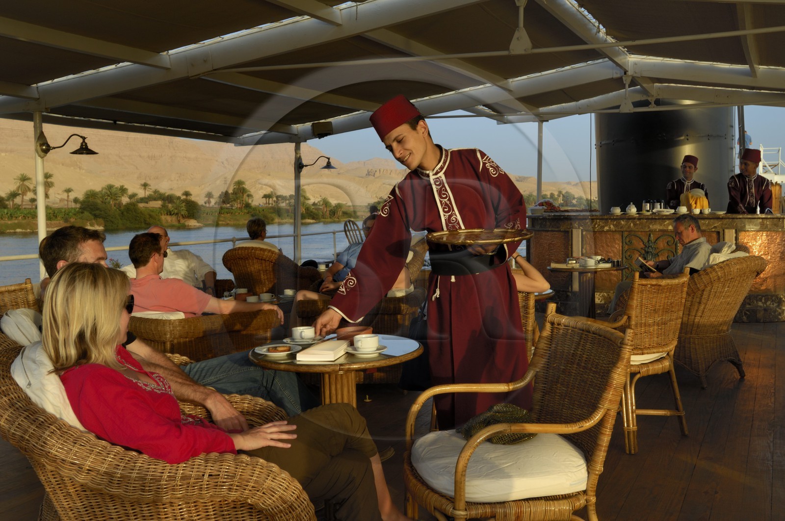 Egypte, Haute Egypte, croisière sur le Nil entre Louxor et Assouan, le Steam Ship Sudan