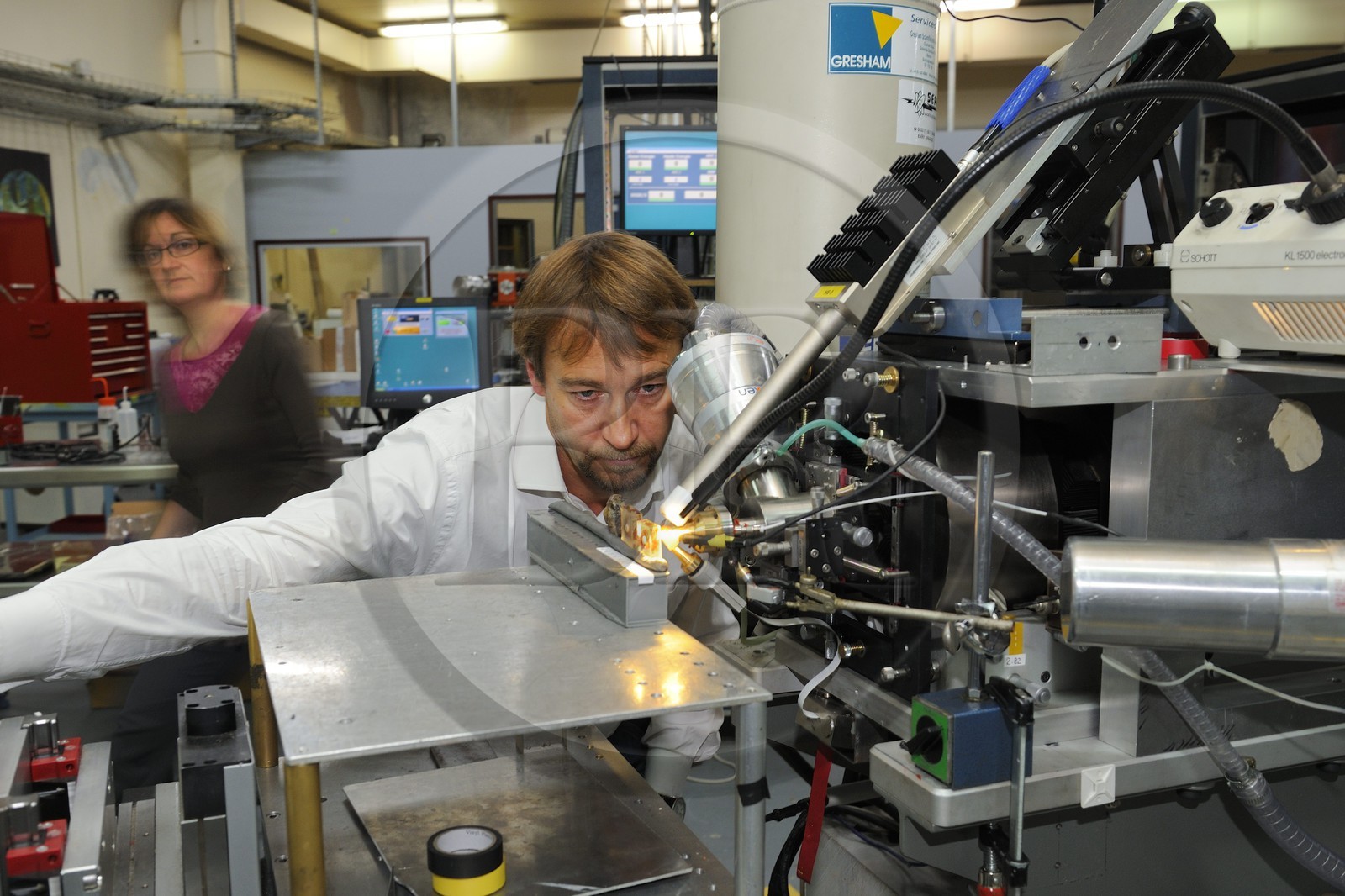 France, Paris (75), Laboratoire du Centre de recherche et de restauration des musées de France (C2RMF), AGLAE l'unique accélérateur de particules dédié au patrimoine