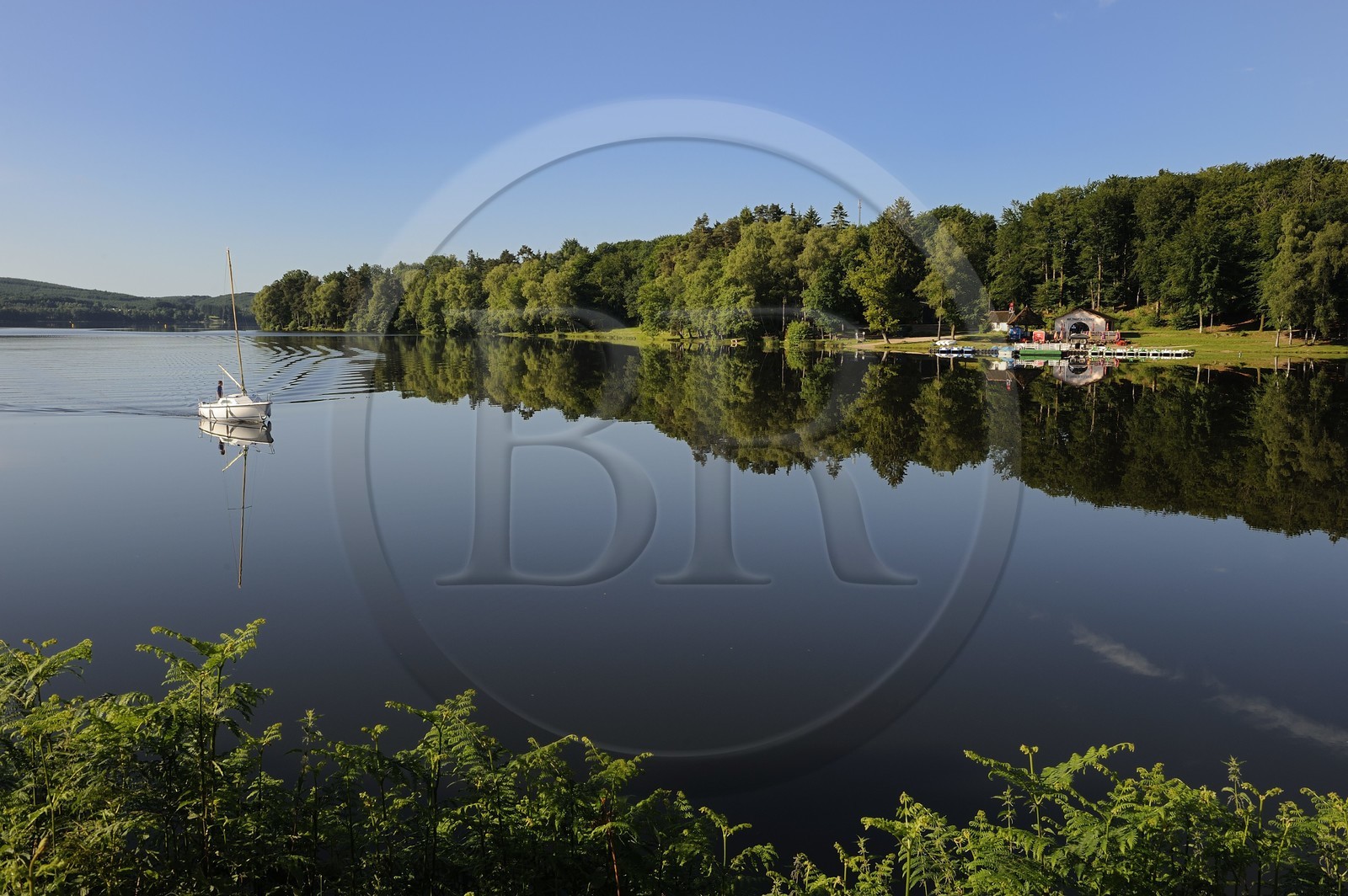 France, Nièvre (58), lac des Settons