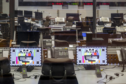 France, French Guiana, Kourou, Guiana Space Centre (Centre spatial guyanais, CSG) also called Europe's Spaceport, Jupiter command room