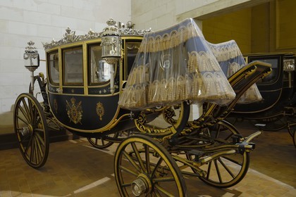 France, Loir et Cher (41), Vallée de la Loire classée Patrimoine Mondial de l' UNESCO, château de Chambord, carrosse du comte de Chambord (1871)