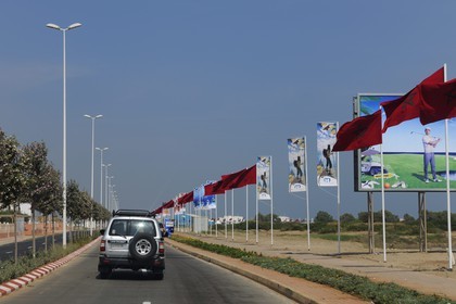 Maroc, région de l'Oriental, station balnéaire de Mediterrania Saïdia