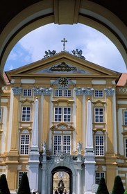 Autriche, Basse-Autriche, Abbaye de Melk (baroque) façade occidentale