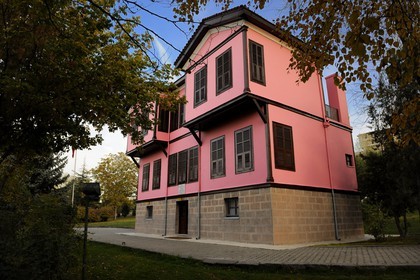 Turquie, Anatolie centrale, Ankara, reconstitution de la maison natale de Atatürk à Thessalonique