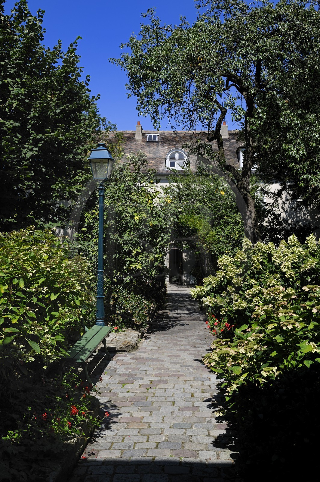 France, Paris, the Butte Montmartre, the Rue Cortot, the Montmartre Museum that was the workshop of many artists end of the 19th century