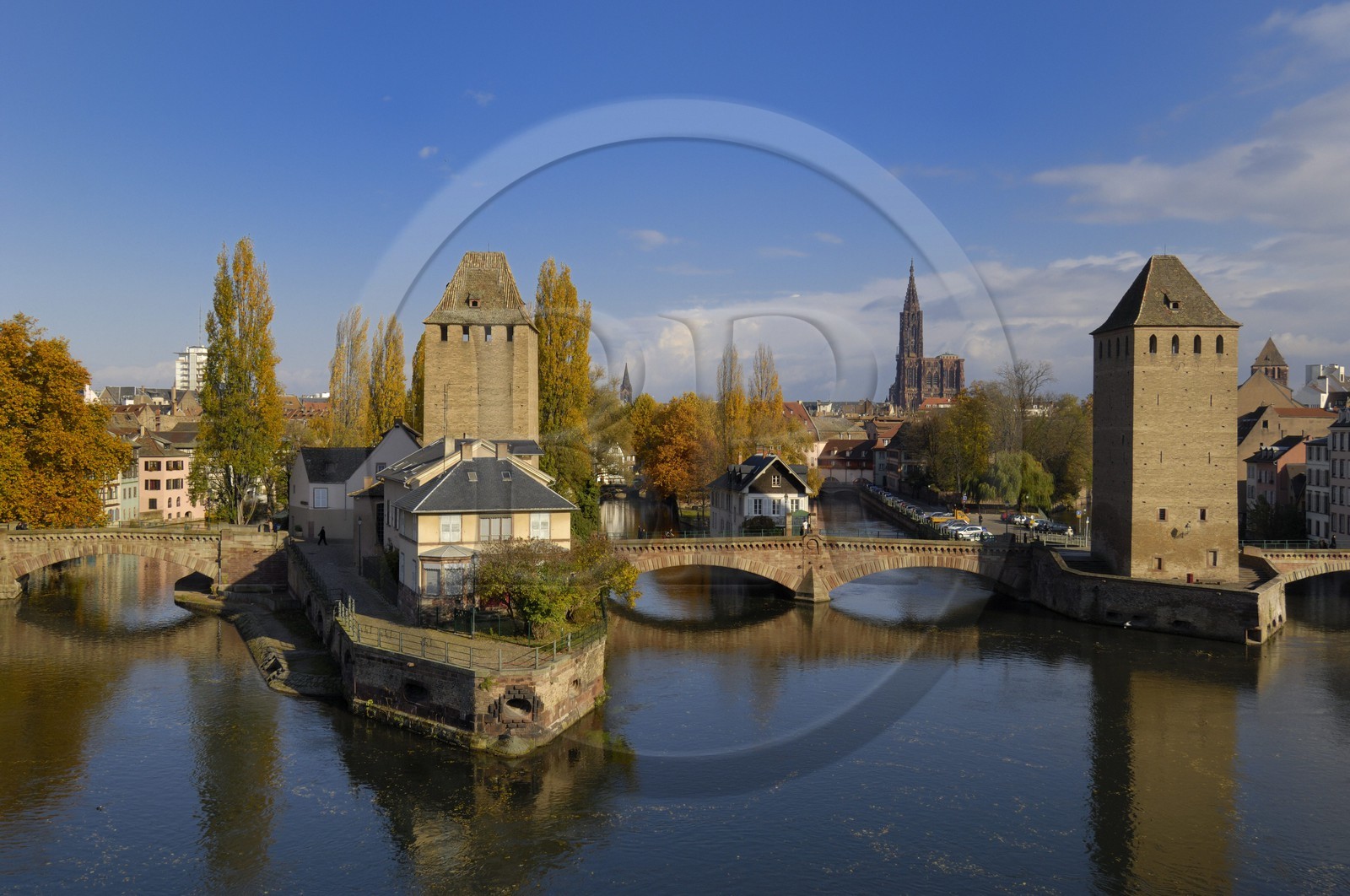 France, Bas Rhin (67), Strasbourg, quartier de la Petite France, les Ponts Couverts