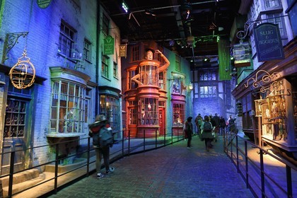 United Kingdom, Hertfordshire, Leavesden, Leavesden Film Studios, Harry Potter Studio Tour London, the scene of the eight Harry Potter movies' making of, Diagon alley
