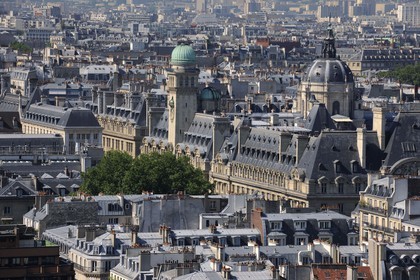 France, Paris (75), Quartier Latin, la Sorbonne dans la rue Saint-Jacques