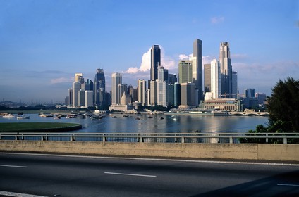 Singapore, skyscrapers of the middle town