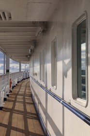 Iceland, Reykjavik, cruise ship Princess Danae moored in harbour