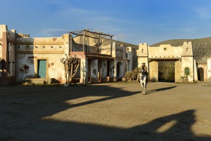 Spain, Andalusia, Almeria Province, Tabernas Desert, Fort Bravo Texas-Hollywood Amusement park where the 7 Mercenaries from John Sturges, Les Petroleuses from Christian-Jaque and A Fistful of Dollars from Sergio Leone were filmed