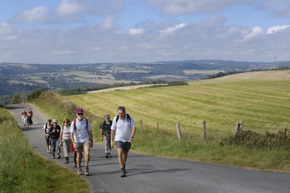 France, Calvados, Suisse normande (Norman Switzerland), promenade on the Road of the Crests near Clecy