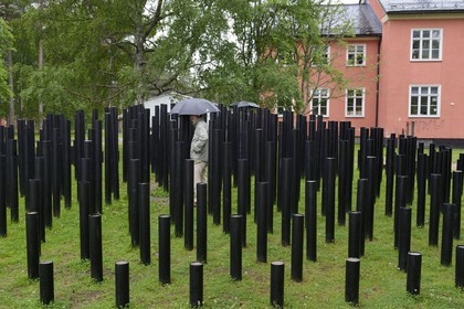 Sweden, Vasterbotten County, Umea, Umedalen sculpture parc, Forest Hill (1997) from Buky Schwartz