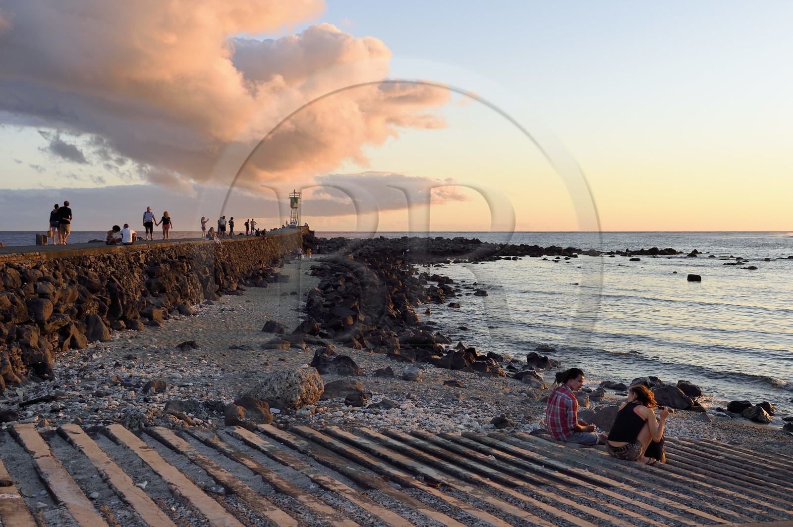 France, Ile de la Reunion, ville de Saint-Pierre, extrémité sud du lagon de Saint Pierre au lieu dit Terre Sainte
