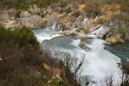 Croatia, Central Dalmatia, Sibenik region, Krka National Park, Krka River Falls
