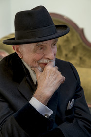 France, Paris, Musée Maillol art museum, German painter and sculptor Markus Lüpertz during his exhibition in dialogue with the work of Aristide Maillol
