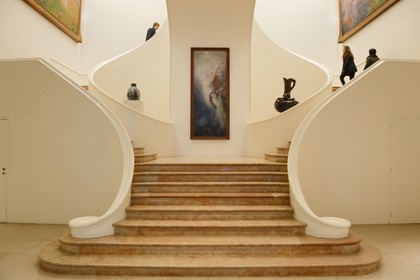 France, Meurthe-et-Moselle (54), Nancy, place Stanislas, musée des Beaux Arts, escalier de 1936