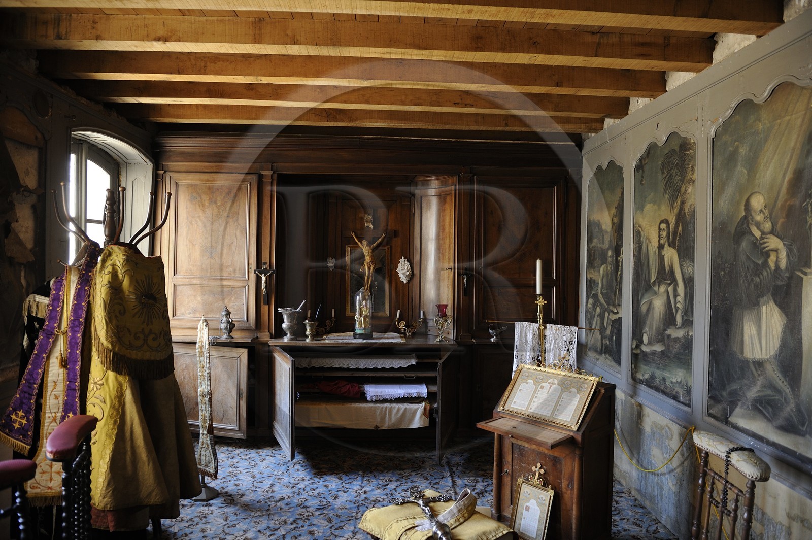 France, Saône et Loire (71), Louhans, l'Hôtel-Dieu, chapelle