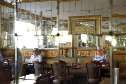 France, Pyrenees Atlantiques, Basque Country, Biarritz, Miremont pastry shop, tea room created in 1880