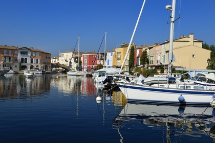 France, Var, Gulf of St Tropez, the Port Grimaud seaside town
