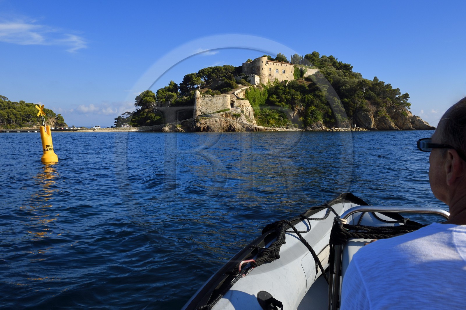 France, Var (83), Bormes les Mimosas, Fort de Brégançon, résidence officielle du président de la République