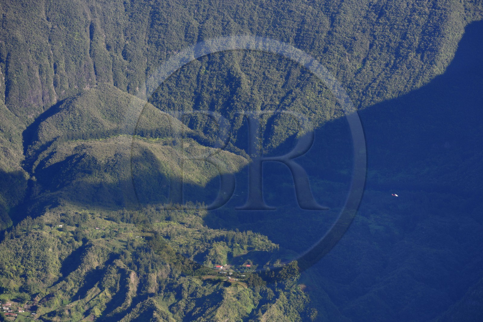 France, île de la Réunion, cirque de Salazie, classé Patrimoine Mondial de l'UNESCO