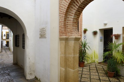 Espagne, Andalousie, Cordoue, centre historique classé Patrimoine Mondial de l'UNESCO, quartier de la Juderia, entrée de la mosquée actuelle de Cordoue