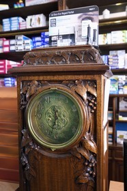 France, Meurthe-et-Moselle, Nancy, Ginkgo pharmacy in Art Nouveau style, interior decoration by Louis Majorelle