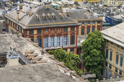 Italy, Liguria, Genoa, Rolli Palace listed as World Heritage by UNESCO in the Strada Nuova today via Garibaldi, the Palazzo Rosso or Brignole museum palace