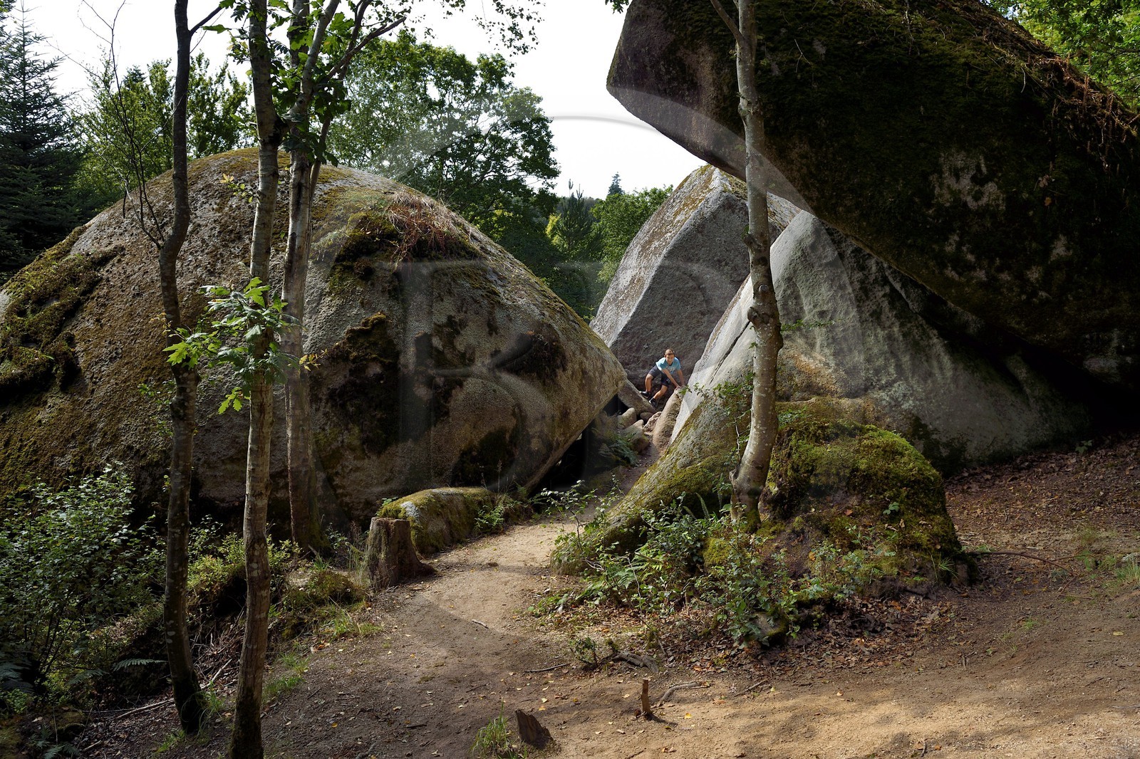 France, Finistère (29), parc naturel régional d'Armorique, Huelgoat, chaos granitique de la forêt du Huelgoat