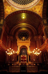 République Tchèque, Prague, Josefov, la synagogue espagnole