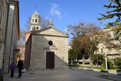 Croatia, Dalmatia, Dalmatian Coast, Zadar, the Calle Larga, main street of the old town