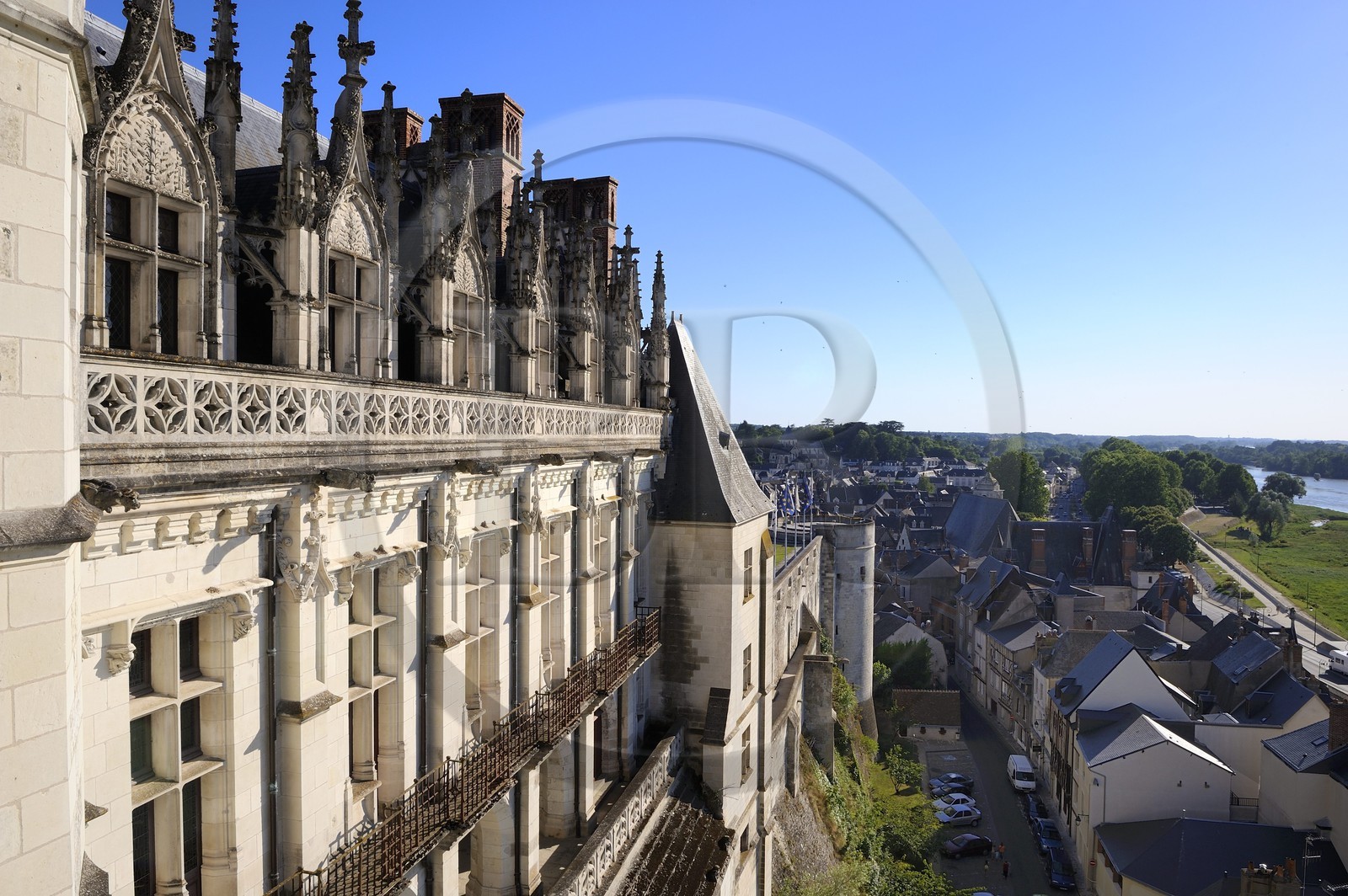 France, Indre et Loire (37), Vallée de la Loire classée Patrimoine mondial de l'UNESCO, château d'Amboise, le logis du Roi