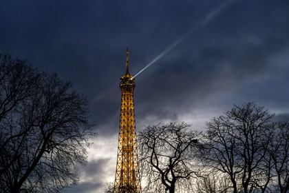 France, Paris (75), esplanade des Invalides, zone classée Patrimoine Mondial de l'UNESCO, la Tour Eiffel
