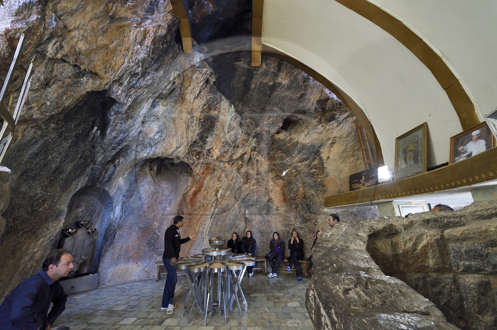 Iran, Province de Yazd, temple du feu de Chak Chak qui est un haut lieu de pélérinage pour les Zoroastriens